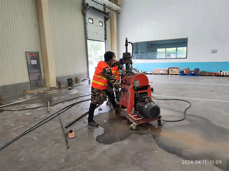 虞城厂房地面下沉塌陷注浆加固施工